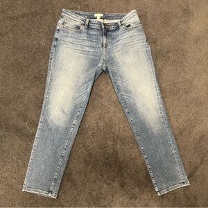 Eileen Fisher Organic Stretch Cotton Boyfriend Jeans - Size 12P